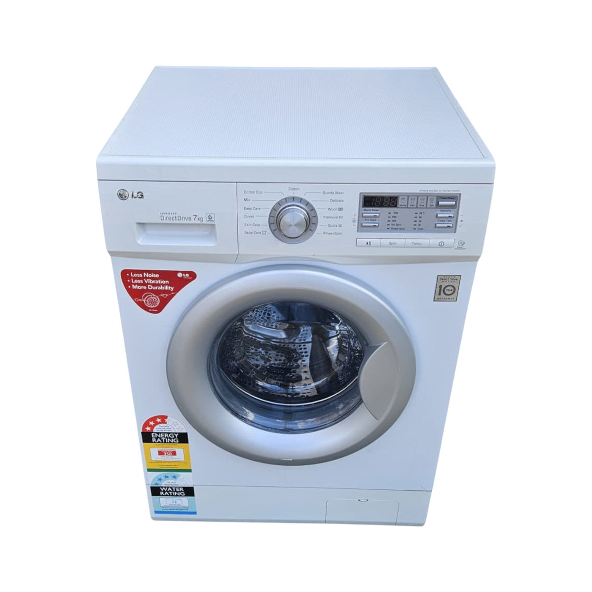 LG 7kg Direct Drive Front Loader Washing Machine (Dimensions: 85x60x60)