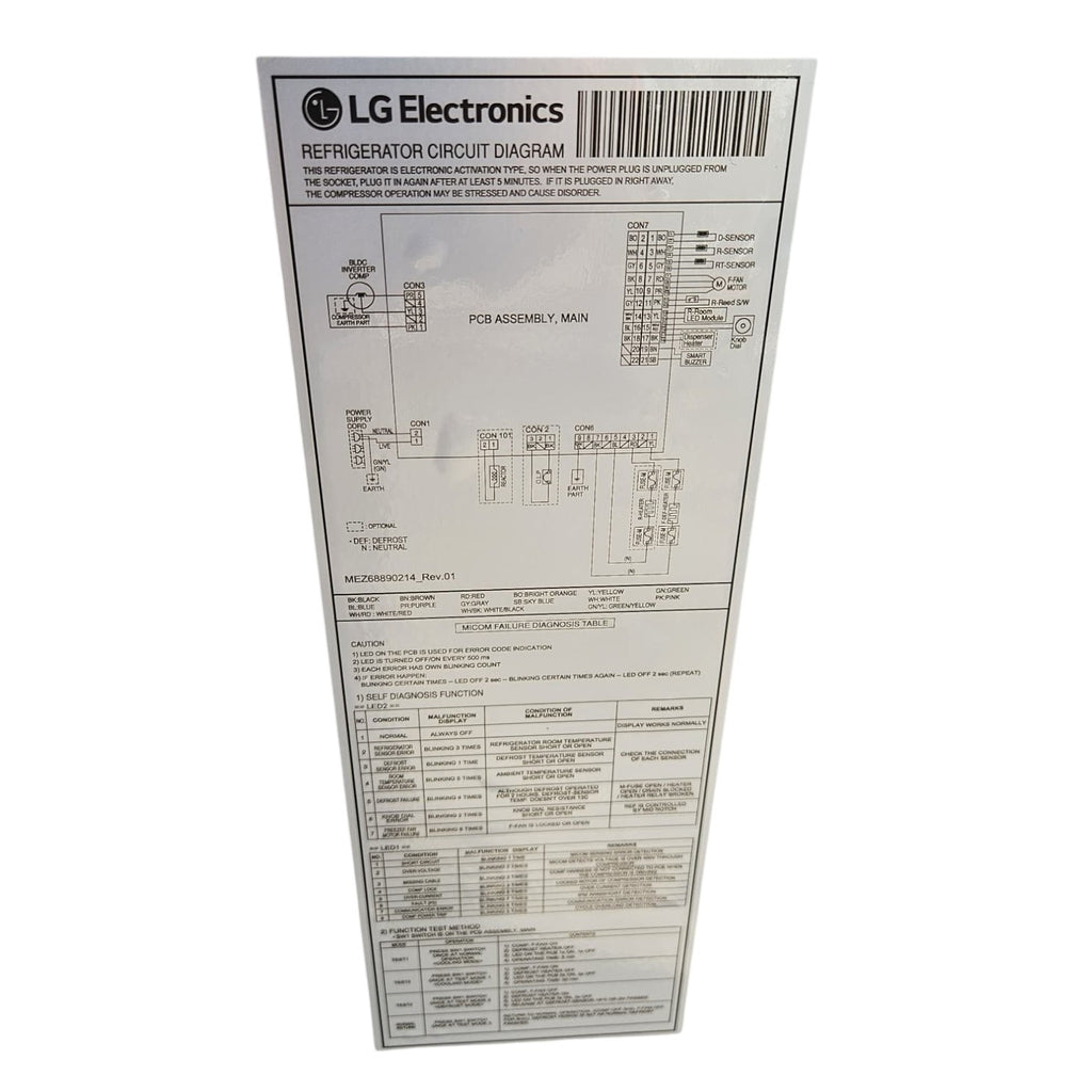 LG Top-Mount Stainless Steel Refrigerator (Dimensions: 85x60x64)
