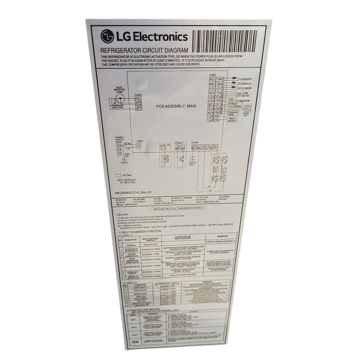 LG Top-Mount Stainless Steel Refrigerator (Dimensions: 85x60x64)