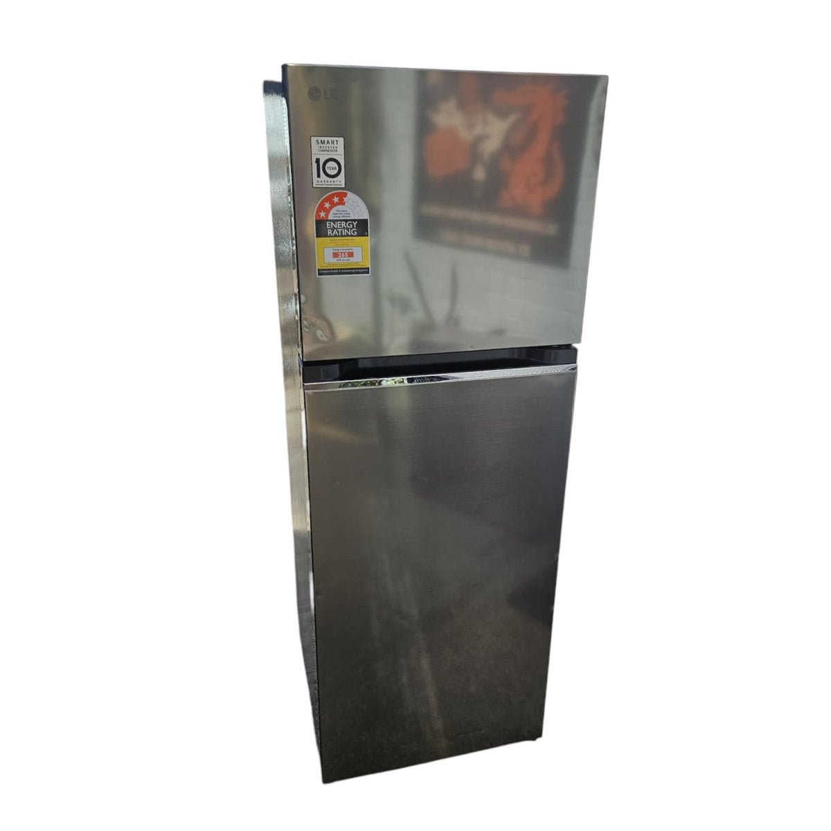 LG Top-Mount Stainless Steel Refrigerator (Dimensions: 85x60x64)