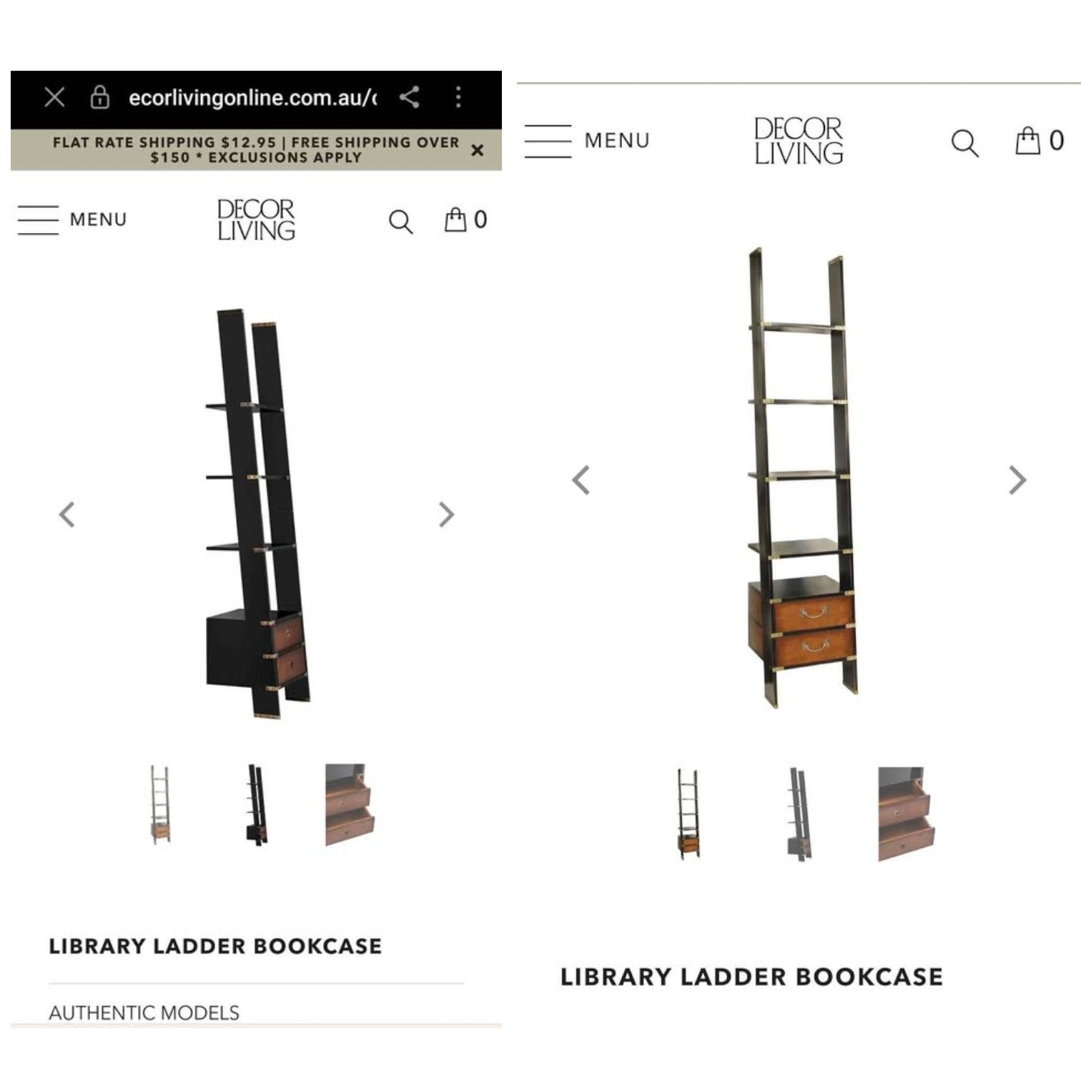 Library Ladder Bookcase