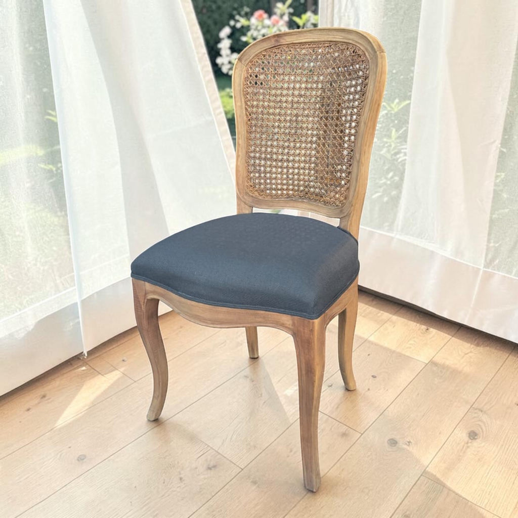 La Maison Rattan Back Dining Chairs (Dimensions: 96x50x45) (Priced Each)