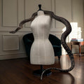 Large Realistic Taxidermy Snake Python Sculpture