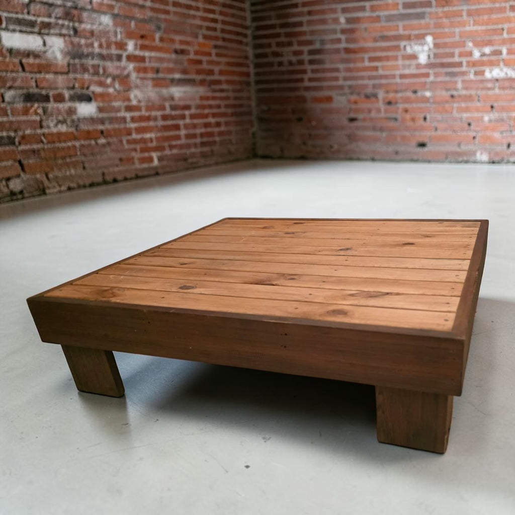 Large SOLID Wood Coffee Table (Dimensions: 33×120×106)