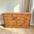 Large SOLID Wooden 9 Drawers Chest Of Drawers