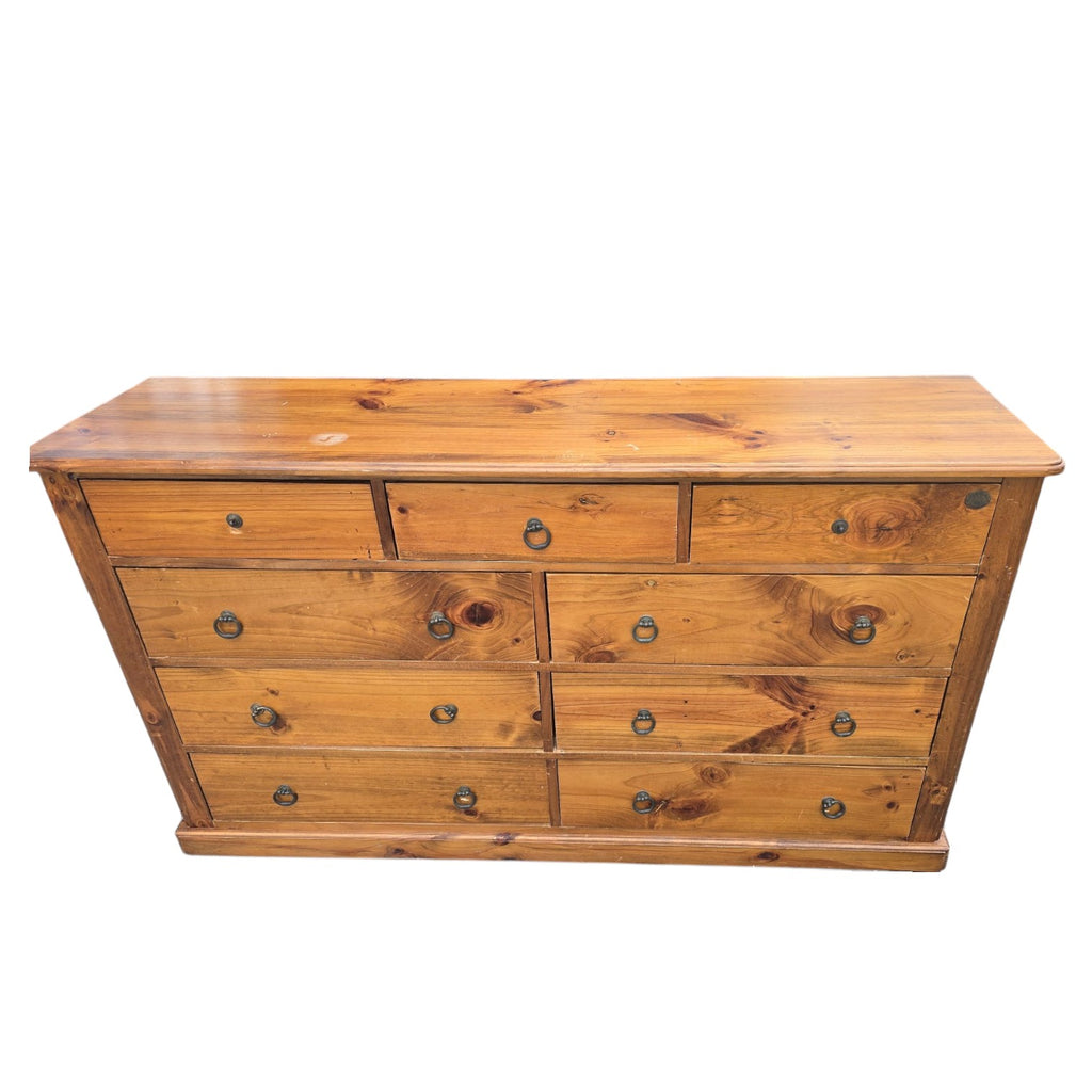 Large SOLID Wooden 9 Drawers Chest Of Drawers