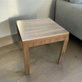 Light Wood-Grain Square Table (Dimensions: 77x80x80)