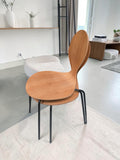 Light Wood Shell Stackable Bentwood Dining Chairs X2 (Priced Each)