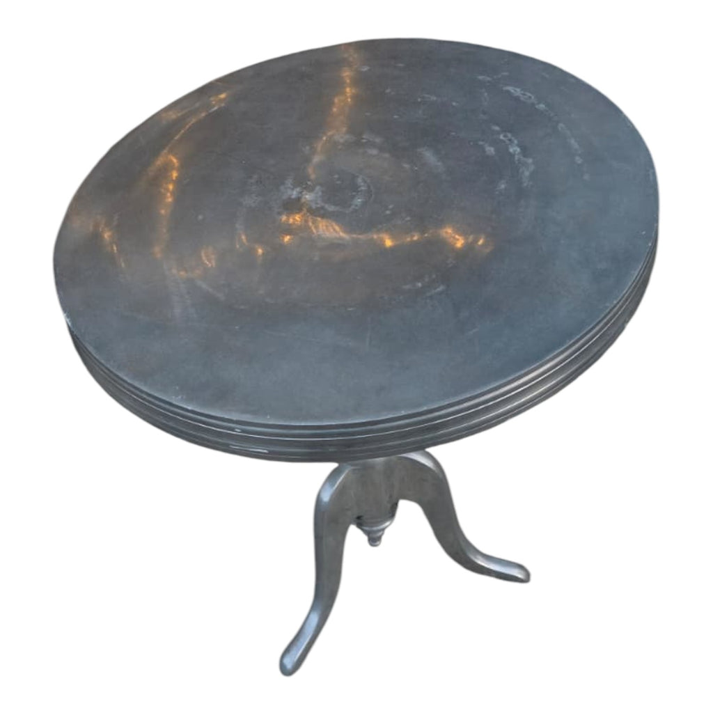Lillian August Marlow Aluminum Wine Table (Dimensions: 63x55)