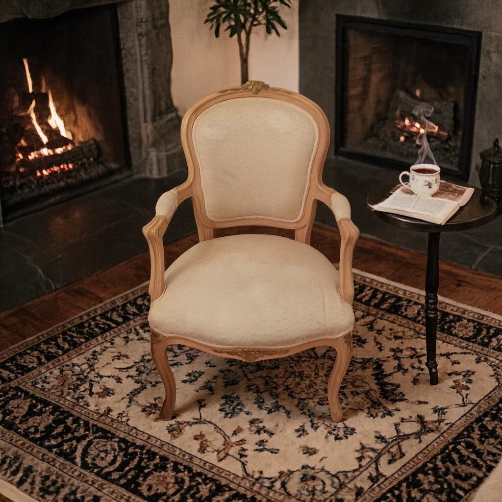 Louis XV Style Wooden Armchair