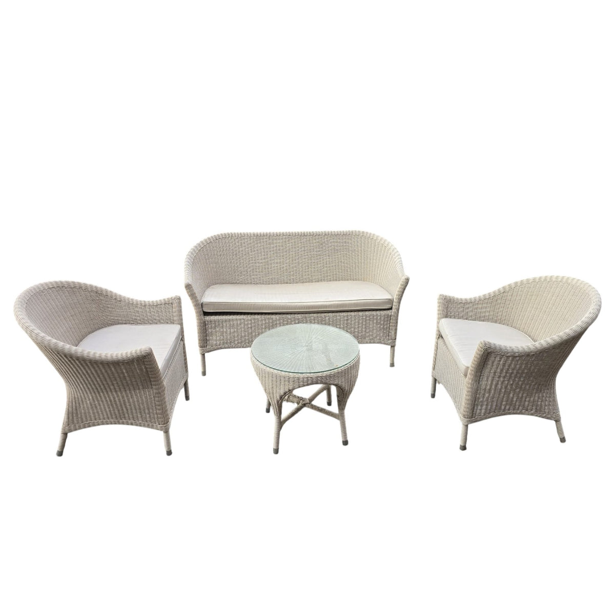 Loyad Loom Brand White Wicker/Rattan Patio Set Rrp $2,800 To Over $4,000