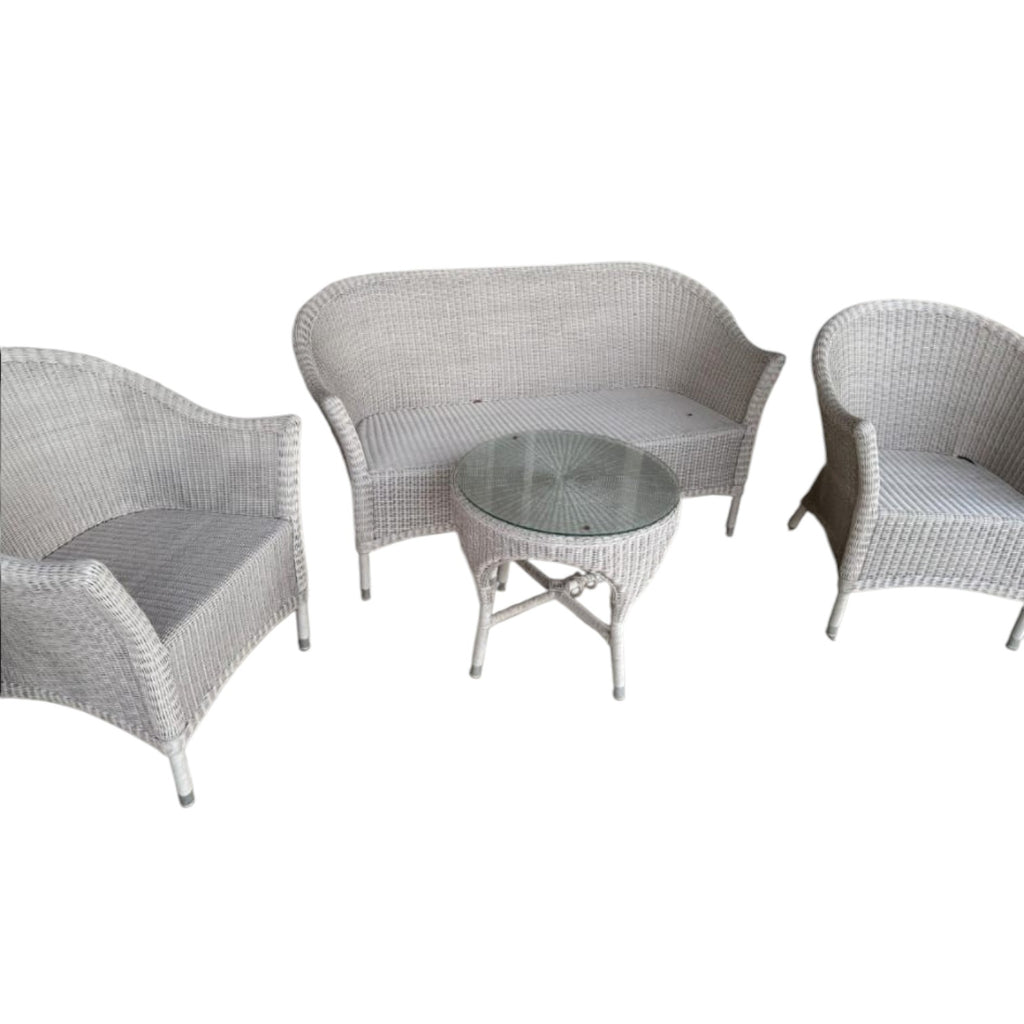 Loyad Loom Brand White Wicker/Rattan Patio Set Rrp $2,800 To Over $4,000