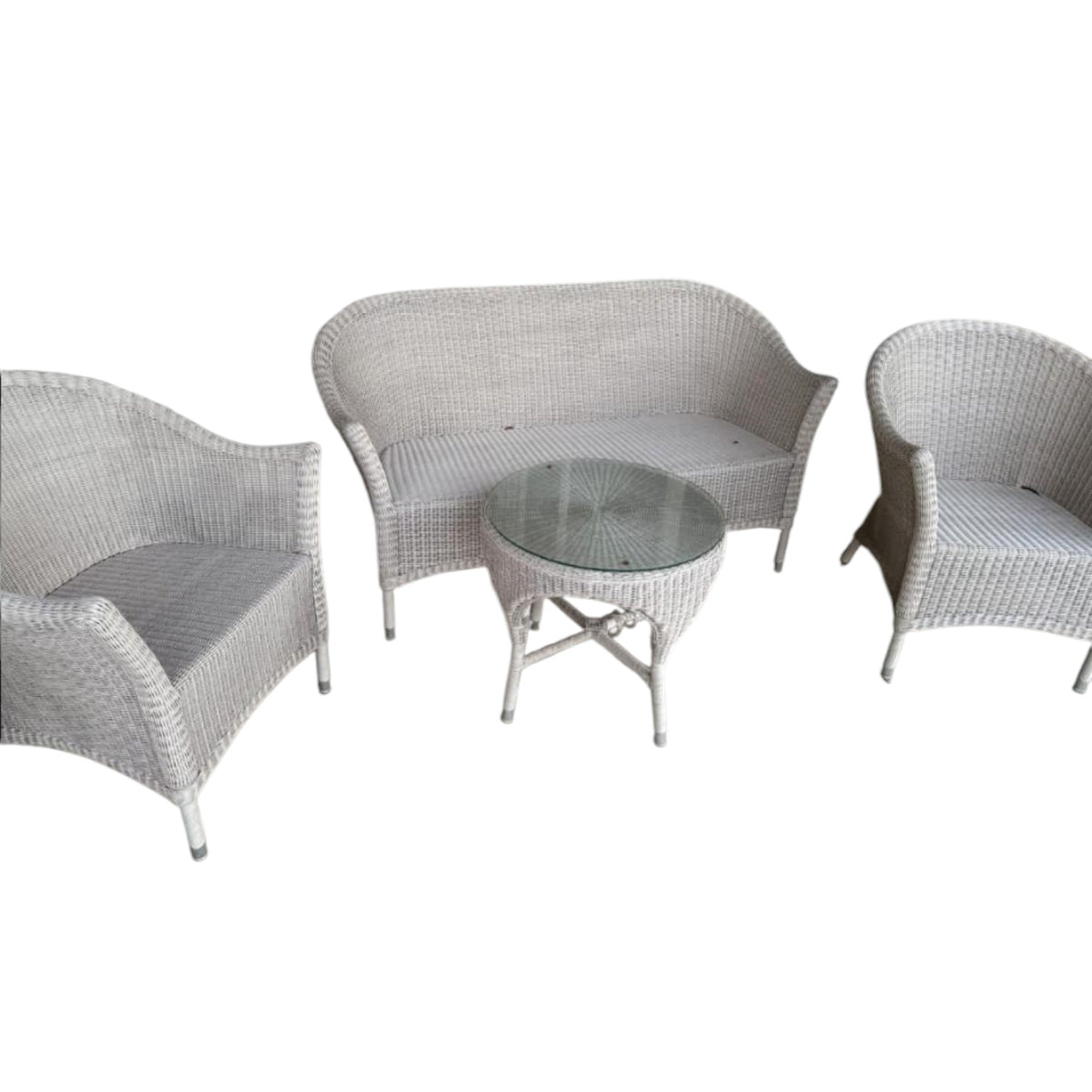 Loyad Loom Brand White Wicker/Rattan Patio Set Rrp $2,800 To Over $4,000