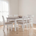 MARSEILLE 7 Piece Dining Suite with Dining Chairs (Dimensions: 78x180x100)