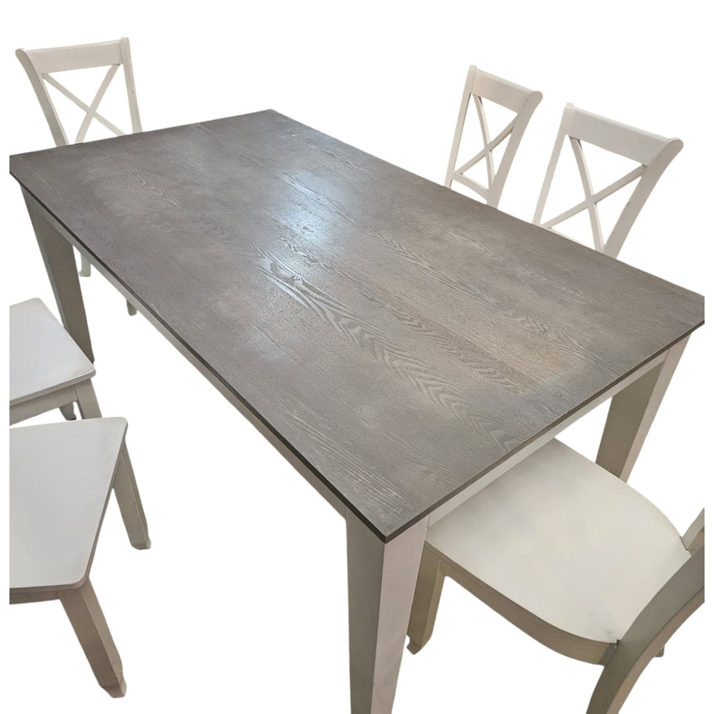 MARSEILLE 7 Piece Dining Suite with Dining Chairs (Dimensions: 78x180x100)
