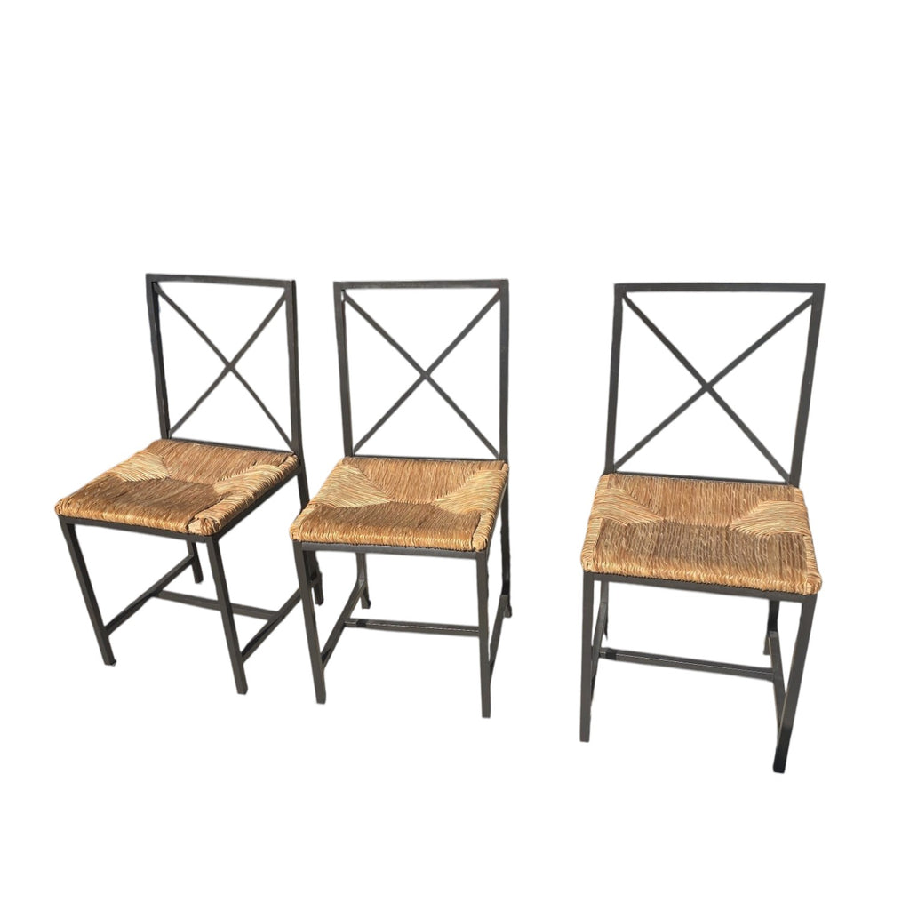 Metal And Rattan Dining Chair ($50 Each)