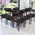 Mid-Century Modern-Style Wooden Dining Chair X5