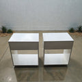 Modern White Minimalist Floating Nightstands (Dimensions: 55x50x35)(Priced Each)