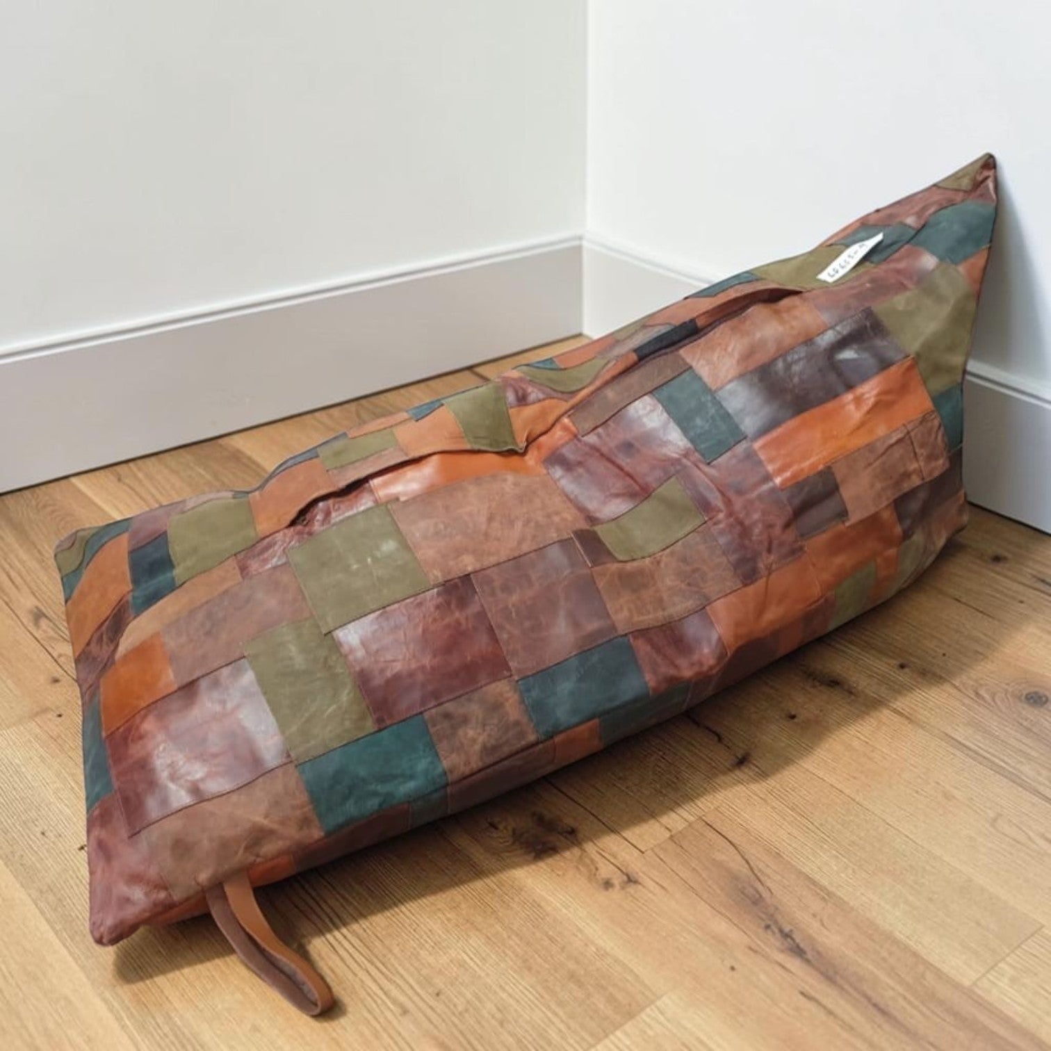 Moroccan Leather Patchwork Bean Bag
