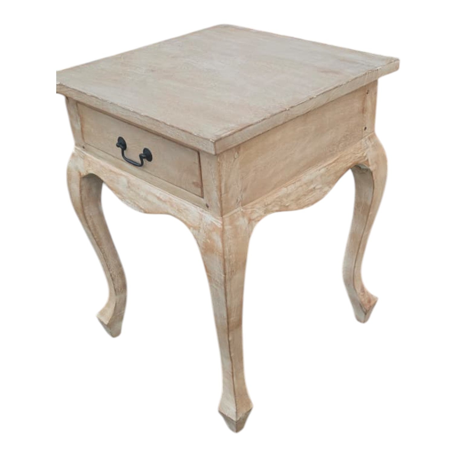 Oak Finish French Provincial Bedside Table (Dimensions: 60x45x45) (Priced Each)