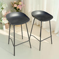 Oikiture Kitchen Bar Stools Black X2 (Priced Each)