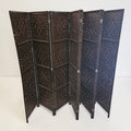 Oikiture Room Divider 8 Panel Screen Brown (Dimensions: 3.26w X 1.7h Metres)