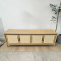 Oikiture TV Cabinet Entertainment Unit Rattan Door 160cm (Dimensions: 50x160x40)