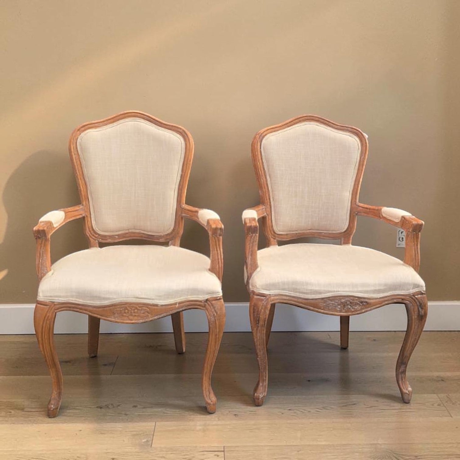 Pair Of Antique French Salon Armchairs (Dimensions: 98x62x52) (Priced Each)