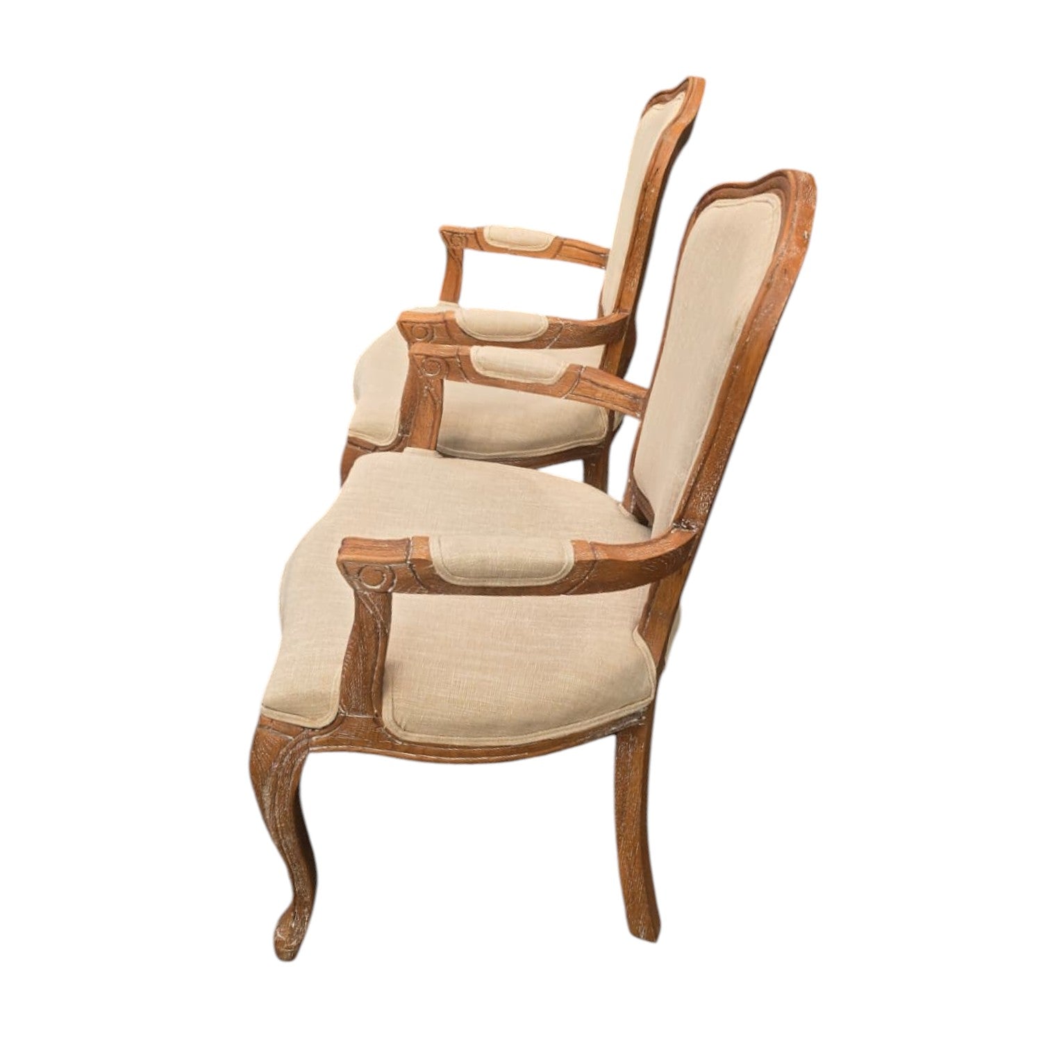 Pair Of Antique French Salon Armchairs (Dimensions: 98x62x52) (Priced Each)