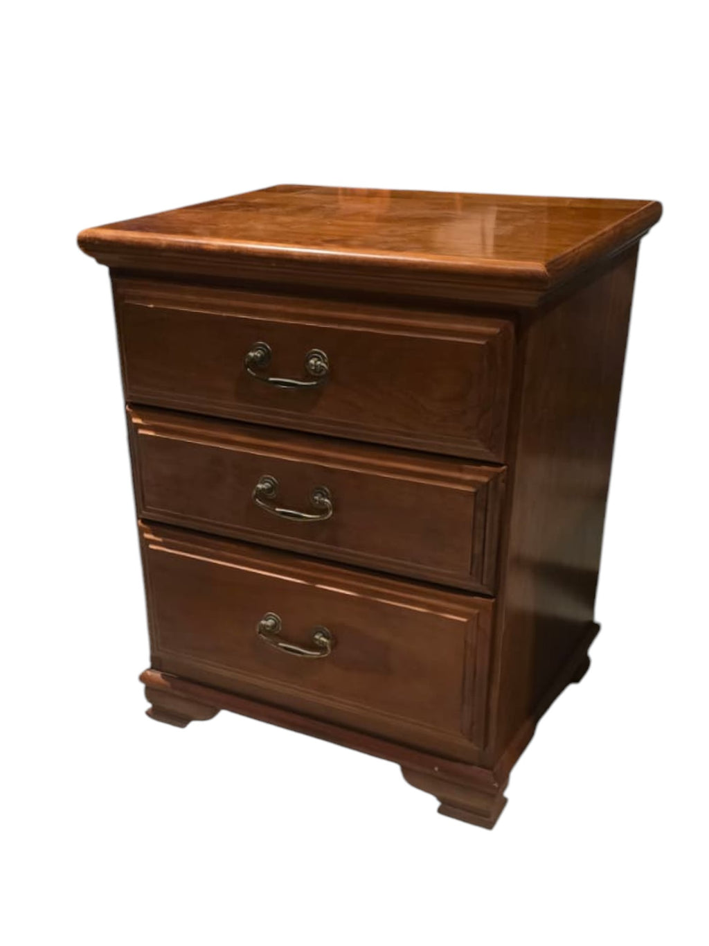 Pair Of Traditional SOLID Wood 3 Drawer Nightstands (Priced Each)