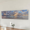 Panoramic Coastal Canvas Wall Art (Dimensions: 47x152)