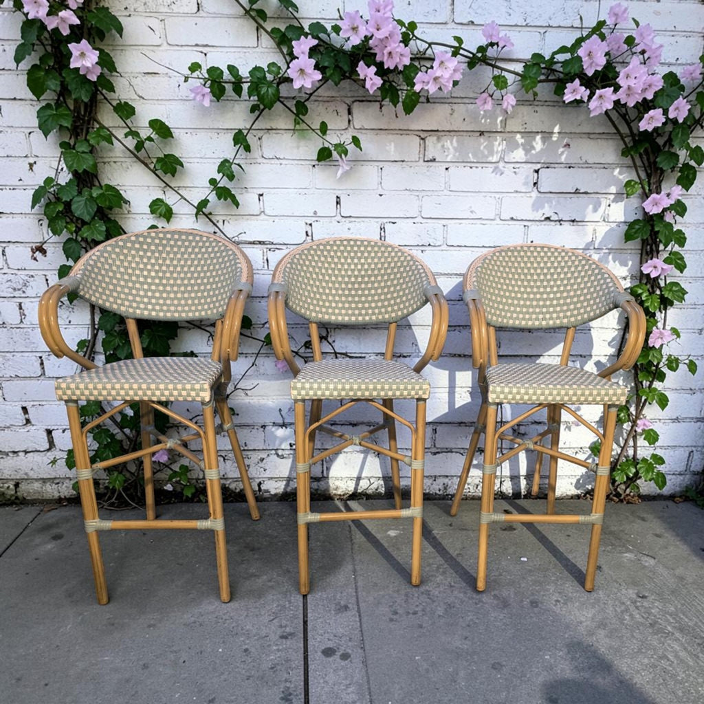 Parisian Style Bar Stools With Arms (Priced Each)