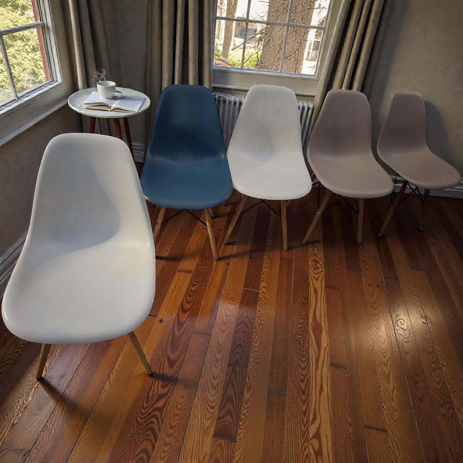 Plastic Replica Eames-style Dining Chairs x5 (Priced Each)