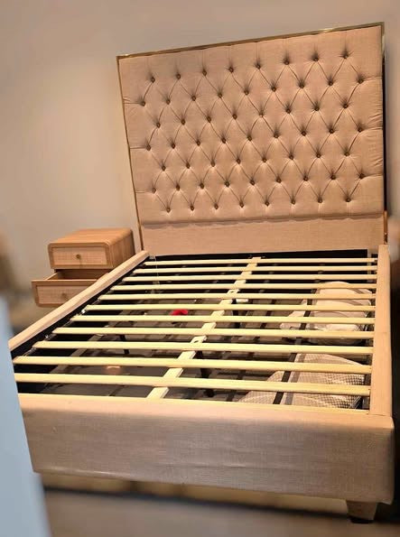 Queen Size Bed Frame – Strong Wooden Base