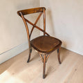Rustic Antique Oak Crossback Dining Chair
