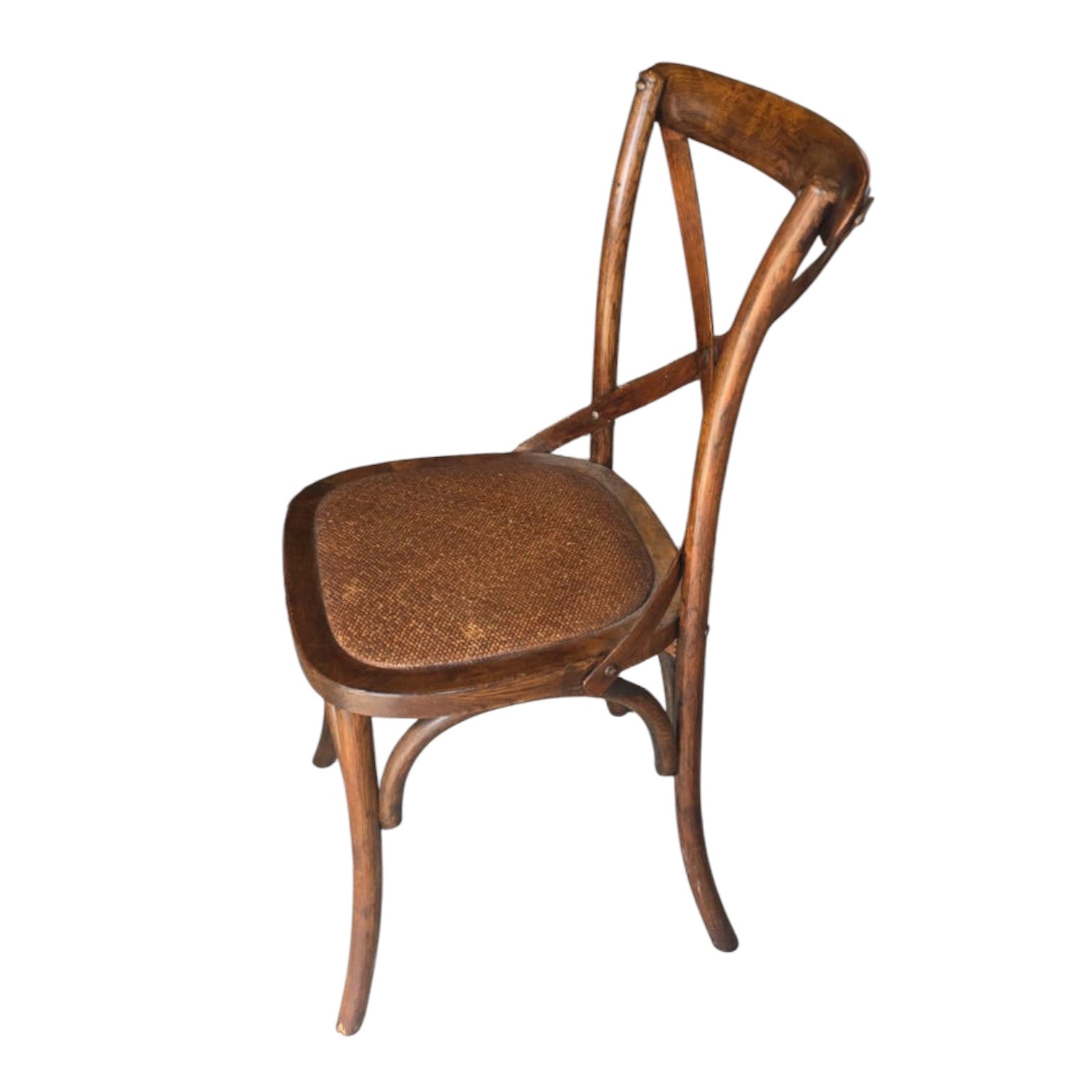 Rustic Antique Oak Crossback Dining Chair