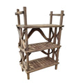 Rustic Freestanding Teak Shelf