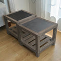 Rustic Industrial Nesting End Tables (Dimensions: 31x46x46) (Priced Each)
