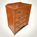 SOLID Timber 4 Drawer Dresser (Dimensions: 96x79x48)