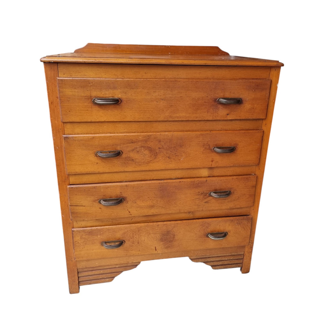 SOLID Timber 4 Drawer Dresser (Dimensions: 96x79x48)