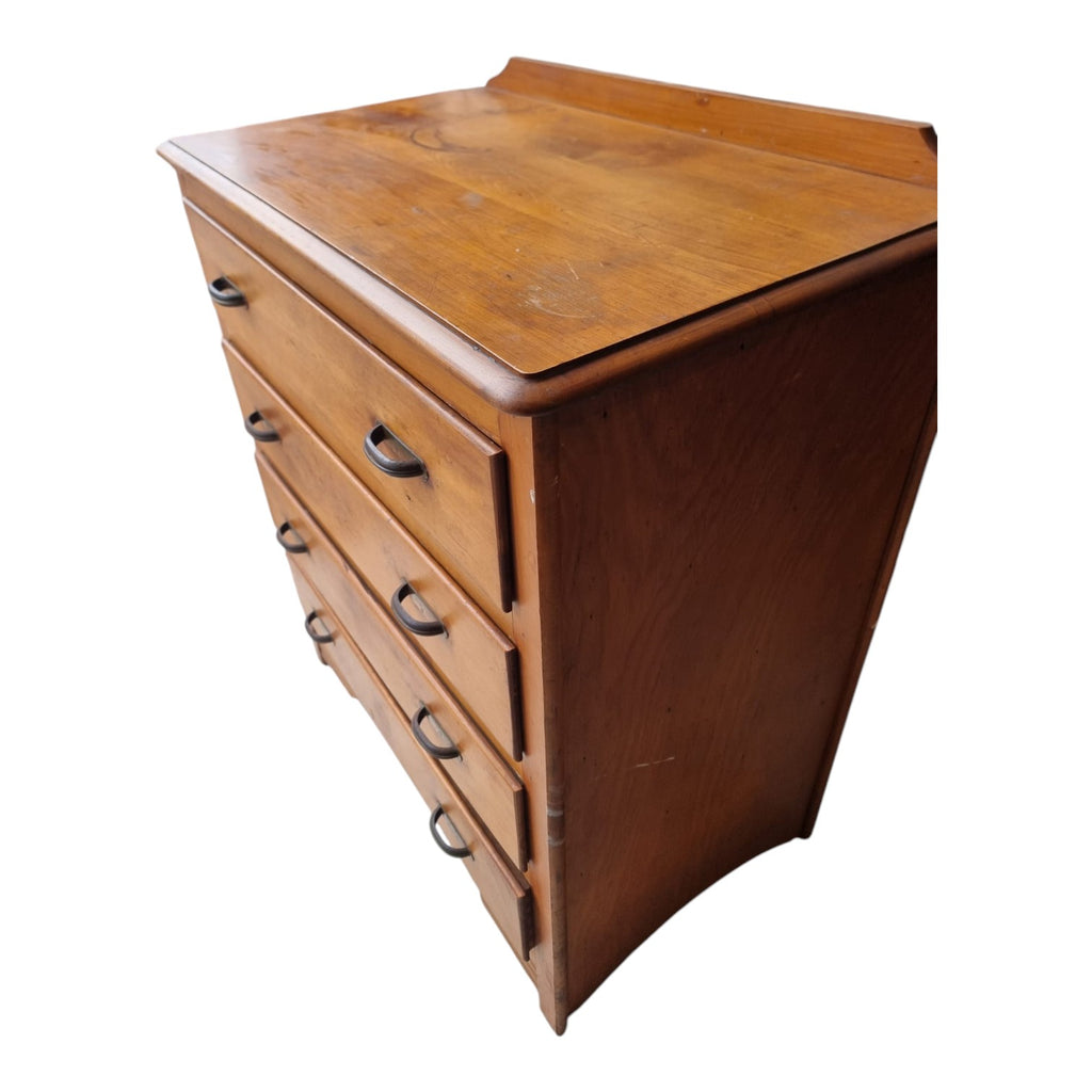 SOLID Timber 4 Drawer Dresser (Dimensions: 96x79x48)