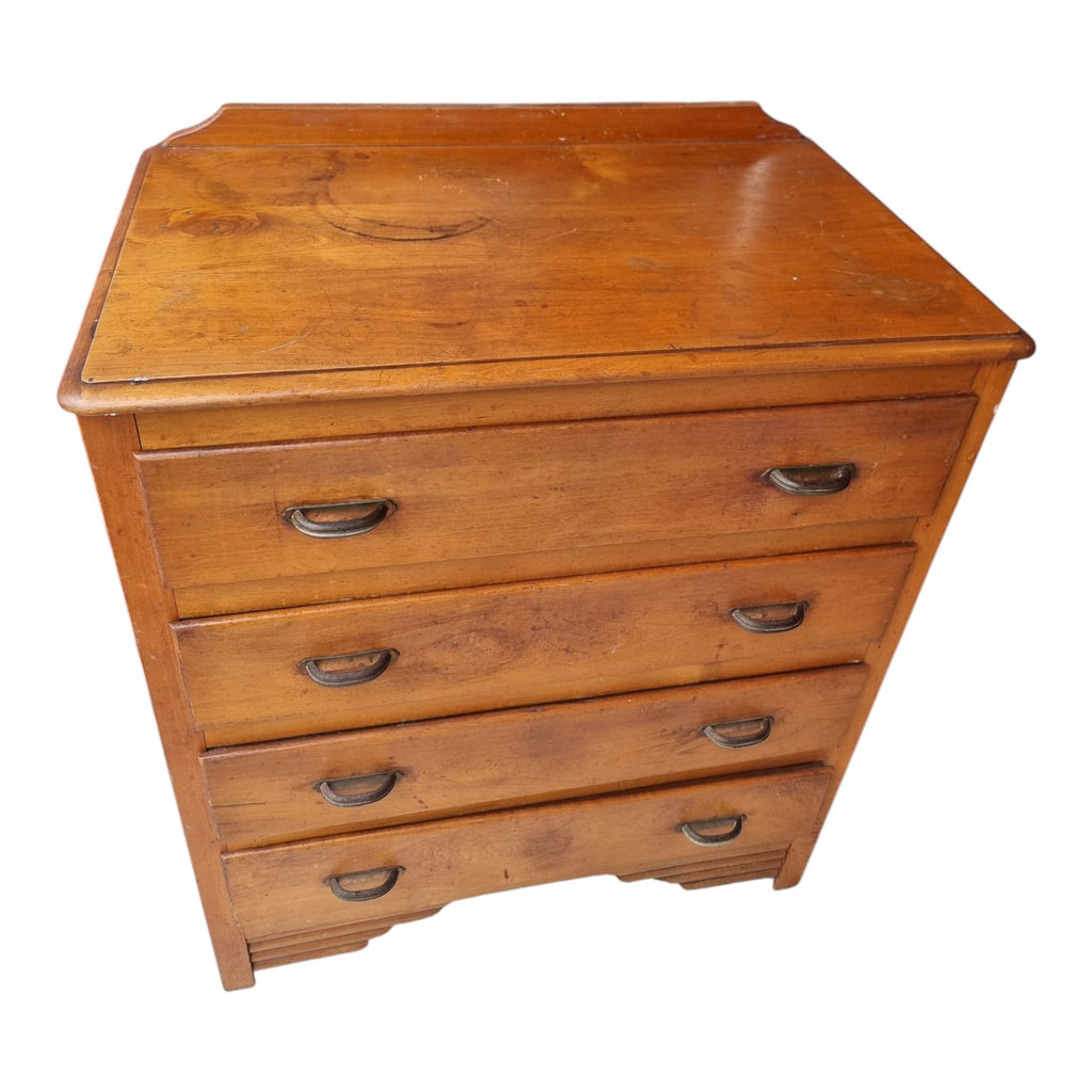 SOLID Timber 4 Drawer Dresser (Dimensions: 96x79x48)