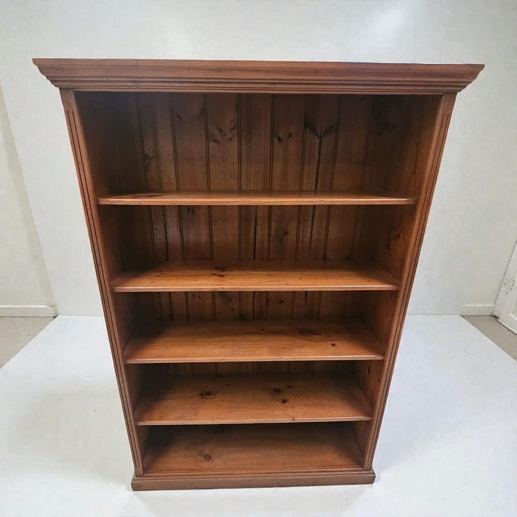 SOLID Timber Pine Bookcase (Dimensions: 181 X 117 X 33)