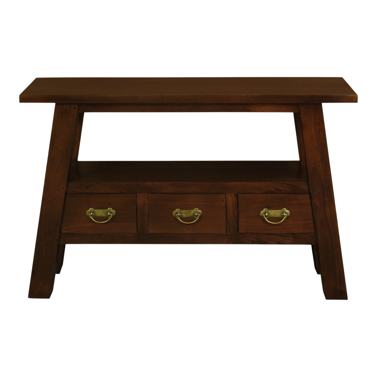 SOLID Wood 3 Drawer Sofa/Hall Table (Dimensions: 77x115x37)