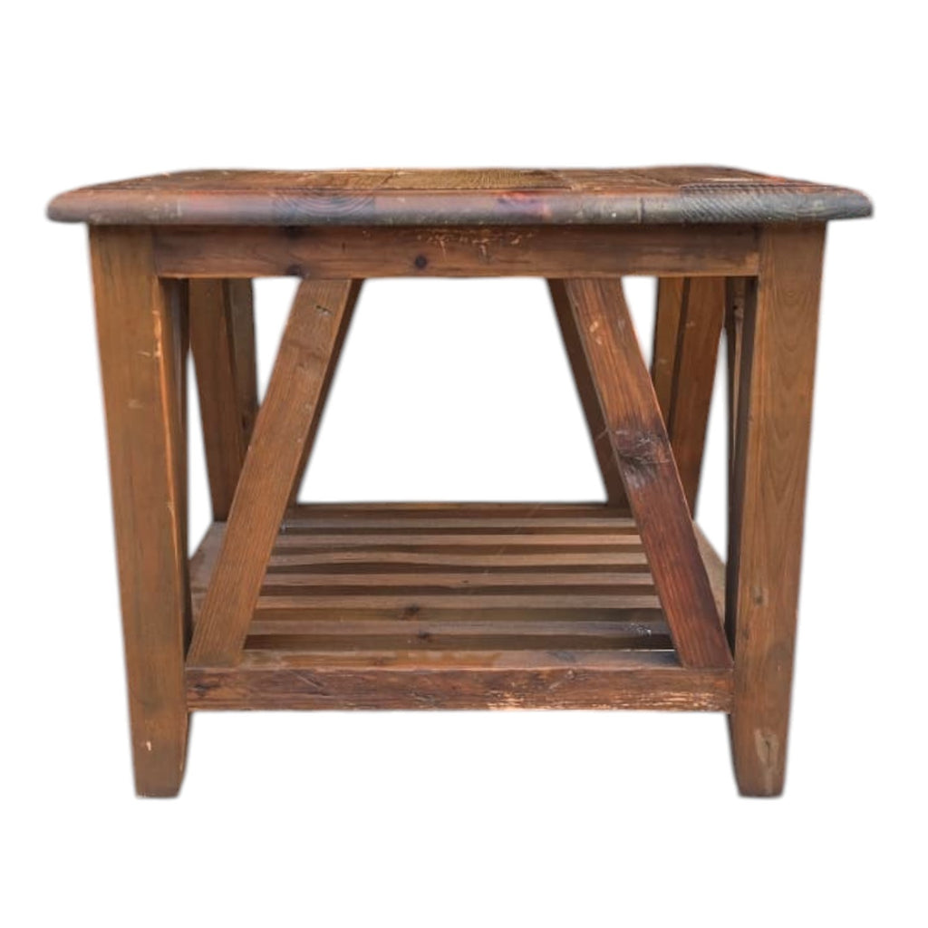 SOLID Wood Side Table (Dimensions: 50x60x60) (Priced Each)