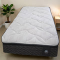 Sealy Posturepedic Singles Mattress With White Top And Dark Textured Side Border