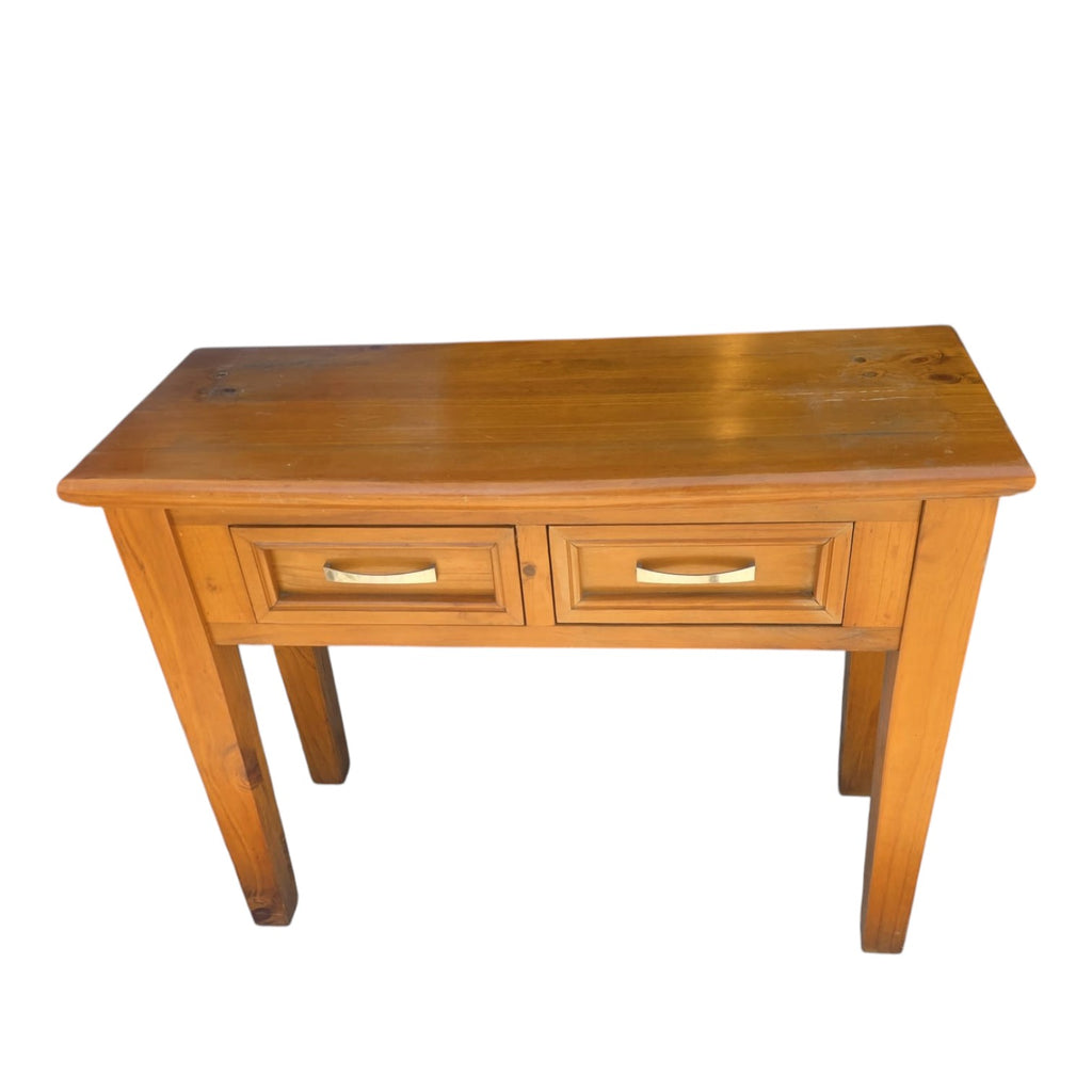 Small Wooden Console/Hall Table With Two Drawers (Dimensions: 80x103x40)