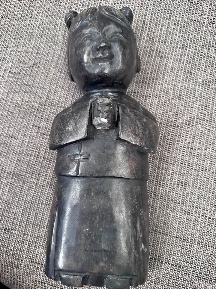 Small Wooden Decorative Sculpture with Traditional Craftsmanship