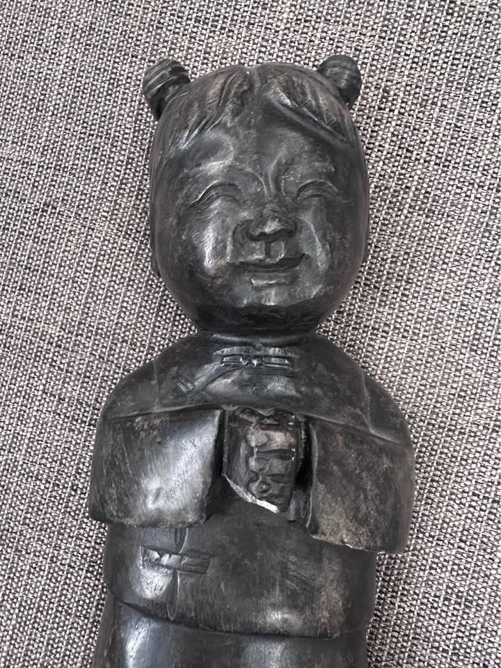 Small Wooden Decorative Sculpture with Traditional Craftsmanship