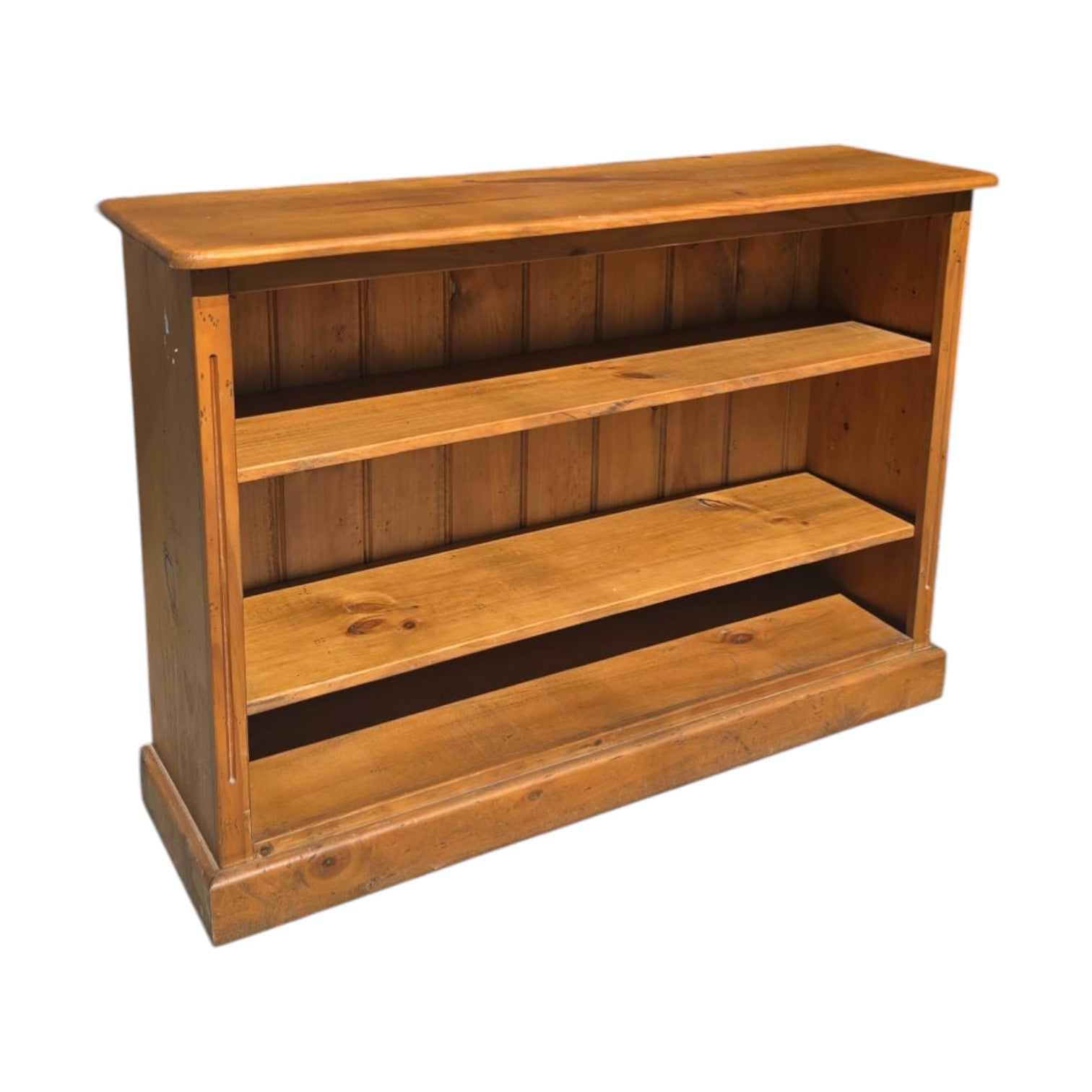 Solid Pine Low Bookcase